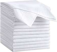 12 Pack Handkerchiefs for men, 100 Soft Cotton 16x16 Inch Men's Handkerchiefs,