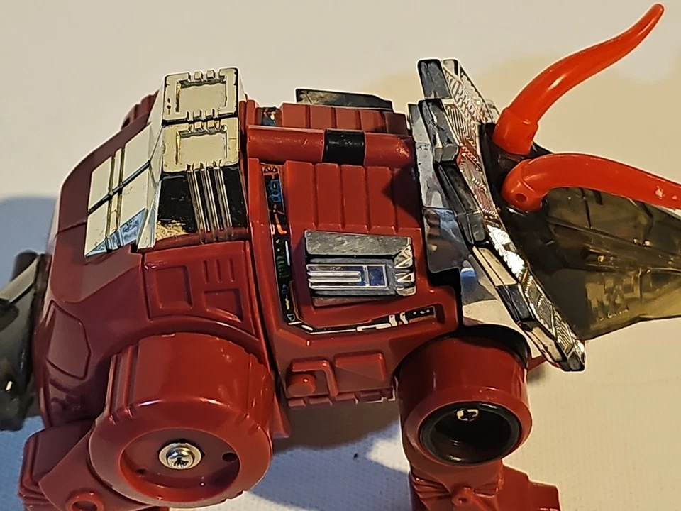 Vintage Red Slag G1 Transformers Dino Bots Mispress Variant RARE 1985 - Image 3 of 4