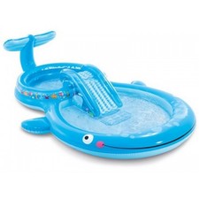Parco Giochi Acquatico Balena Piscina con Scivolo per Bambini da Esterno Acqua
