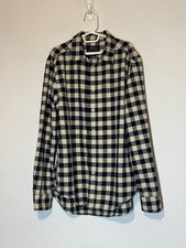 Polo Ralph Lauren Shirt Boys Large 14-16 Blue Check Button Up Long Sleeve Pony