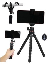 Flexible Mini Tripod for Cell Phone with Wireless Remote Clip - Compatible