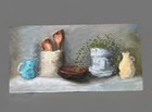 Original Fine Art  Oil Painting Kitchen Thyme 10x20 Inches — photo 5
