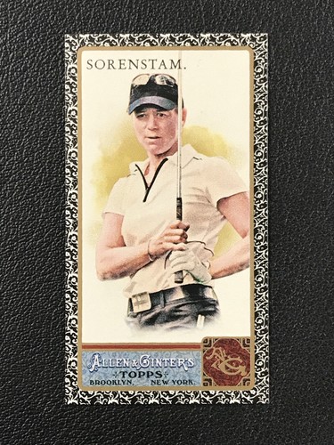 Annika Sorenstam [Mini Black] #45 2011 Topps Allen & Ginter card