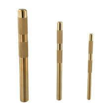 Brass Punch Set 3 Pcs Sizes 3/4 1/2 3/8 Inch for Mechanic Applications