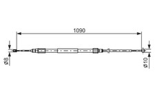 Bremsseil Seilzug Feststellbremse BOSCH 1 987 477 949 für BMW Z4 Roadster E85