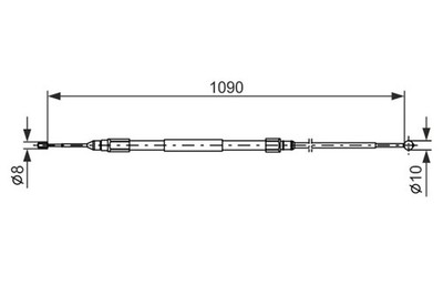 Bremsseil Seilzug Feststellbremse BOSCH 1 987 477 949 für Z4 BMW Roadster E85