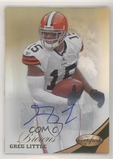 2012 Certified Mirror Gold Signatures 1/25 Greg Little #35 Auto 04fm