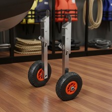 2 Pieces Boat Trolley Rust Resistant Stern Trolley Wheel Sturdy Duty