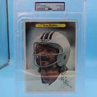 KEN STABLER HOUSTON OILERS 1980 TOPPS 5x7 SIGNED AUTO HOF PSA/DNA SLAB AUTH