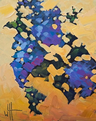 #ad Still Life Grapes Expressionism Art Oil amp; Acrylic Painting a Day Hawkins Canvas $87.00