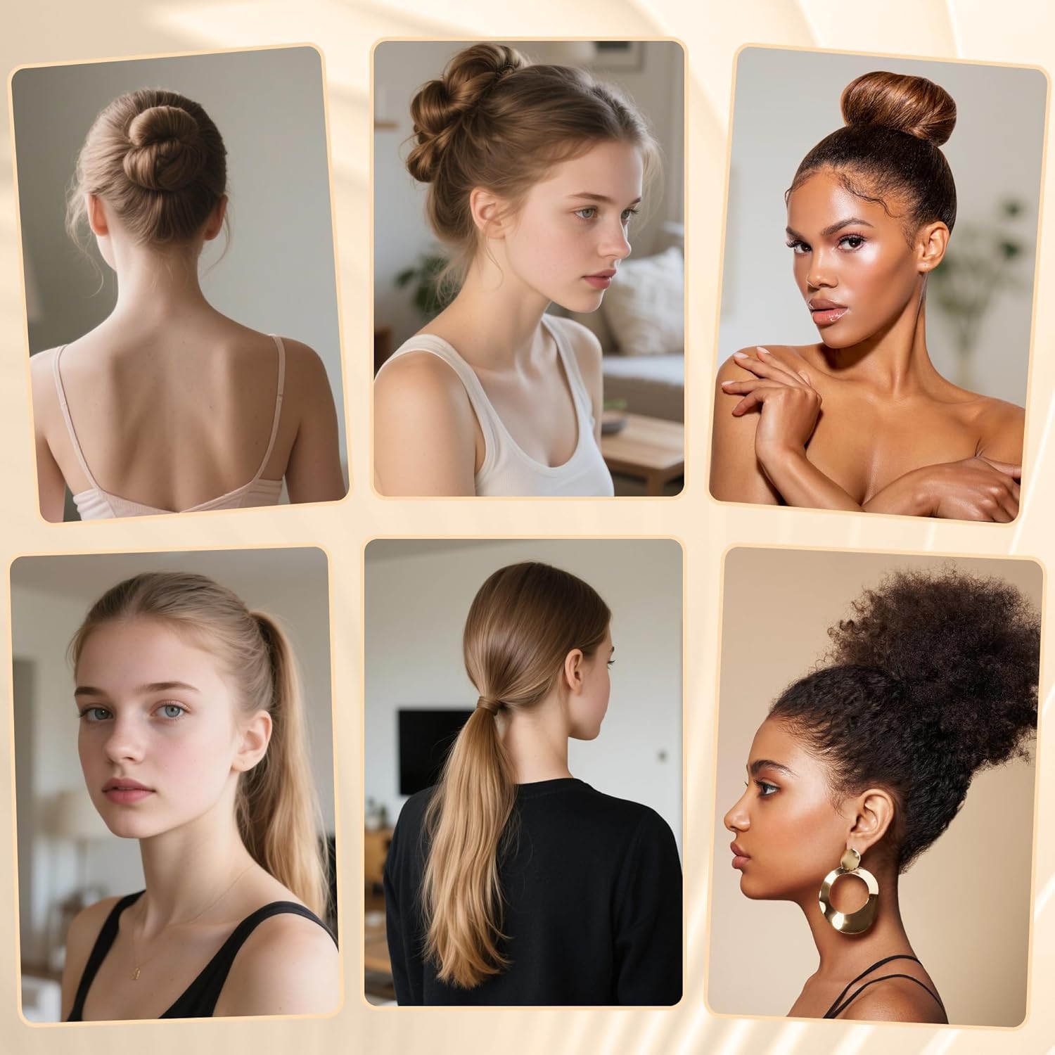 Slick Back Hair Brush for Women Men Kid, Natural Soft/Medium Boar Bristle Hair B