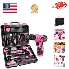 Set di Utensili - Set di Trapano Senza Fili 8V, 127 Pezzi Set di Utensili per Casa con Trapano a Mano, a...