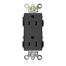 LEVITON 16262-E Decora Plus Straight Blade Receptacle