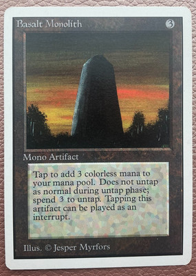 Basalt Monolith unlimited MTG Magic the gathering