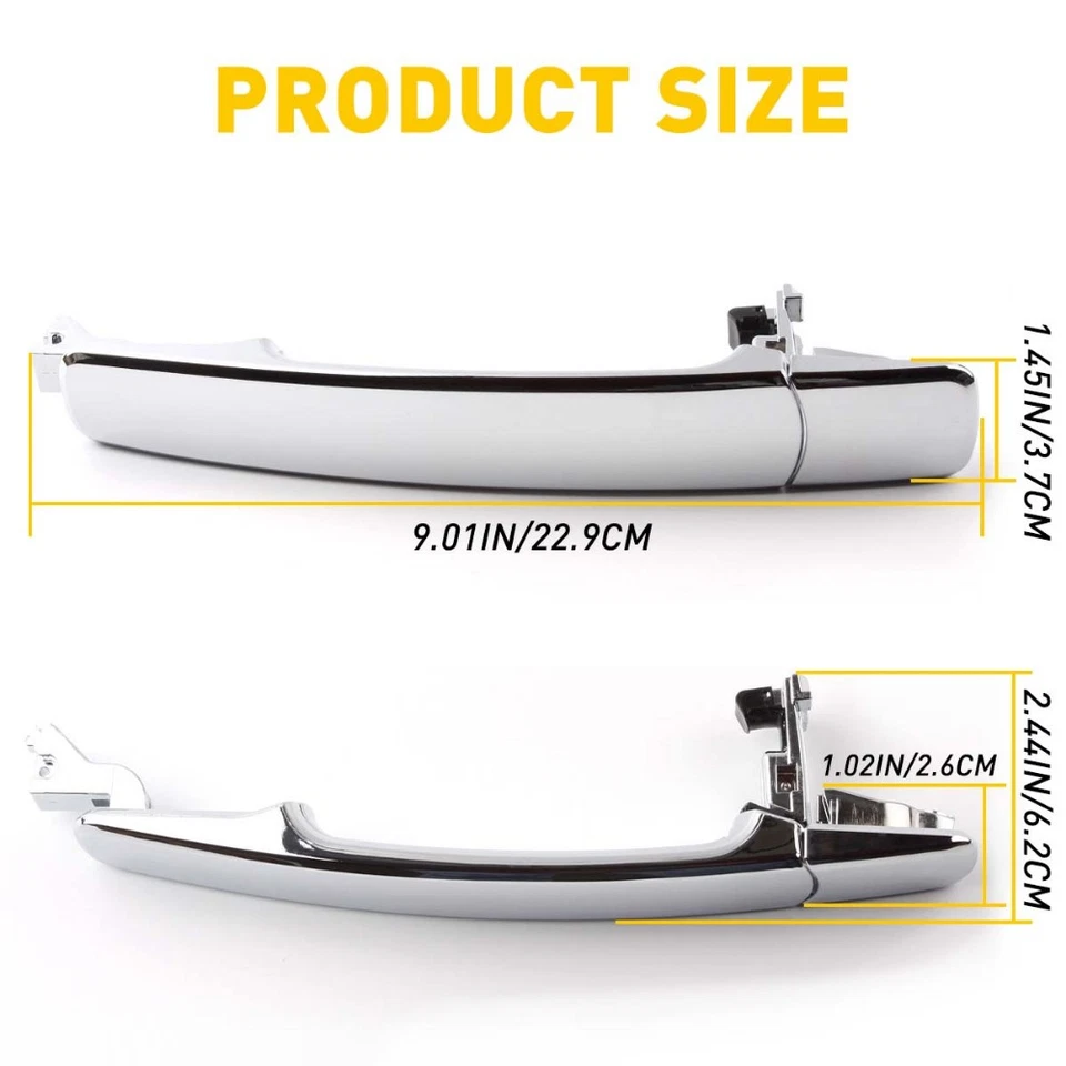 Manija de puerta 3 piezas para autopartes INFINITI FX35 FX45 2003-2008 y Nissan Murano Foto 2 de 4