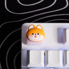 Corgi Acrylic Artisan Keycap | Custom Keycap | Gaming Keycap | Replacement Key