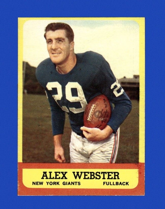1963 Topps Set-Break # 51 Alex Webster EX-EXMINT *GMCARDS*