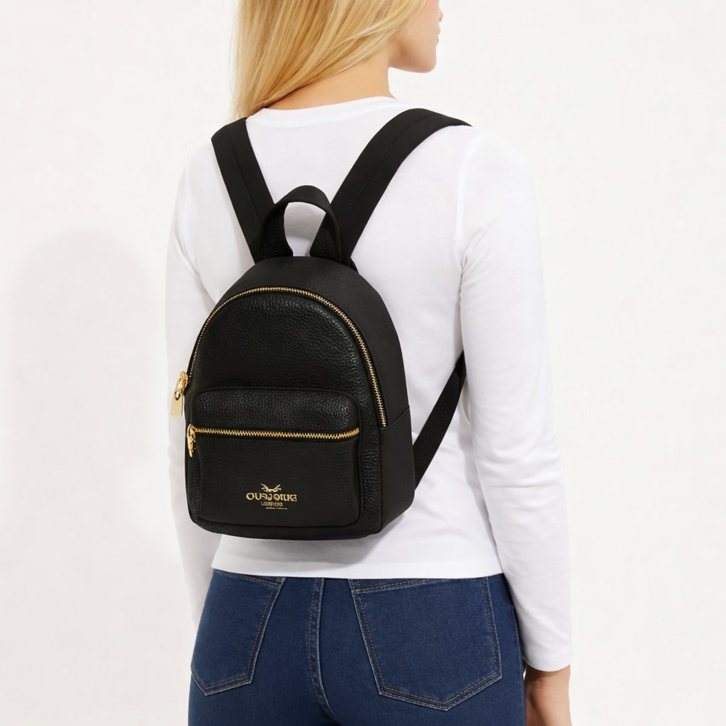 COACH Charlie Mini Backpack Black Pebble Leather Mint Condition | eBay