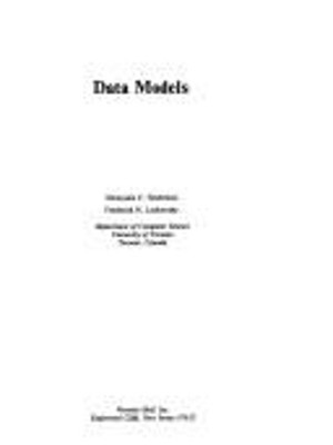Data Models Hardcover Dionysios C., Lochovsky, Frederick H. Tsich