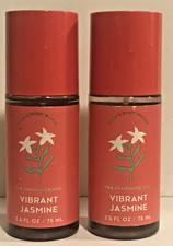 VIBRANT JASMINE FRAGRANCE MIST BODY SPRAY 2.5 OZ BATH BODY WORKS TRAVEL SZ X 2