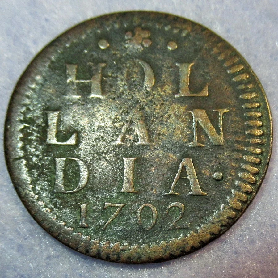 Certificado de Autenticidad 1702 Colonial Nueva York Centavo de Cobre Hollandia M Foto 2 de 4