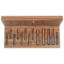 CMT 800.519.11 13-Piece Dovetail & Straight Router Bit Set, 1/2 & 1/4-Inch Shank