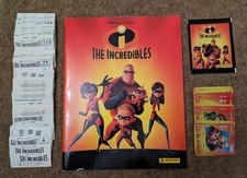 Panini THE INCREDIBLES Sticker Set Pixar Bundle - COMPLETE SET + ALBUM + PACKET