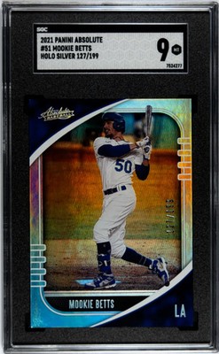 2021 Panini Absolute Mookie Betts #51 Holo Silver 199 SGC 9