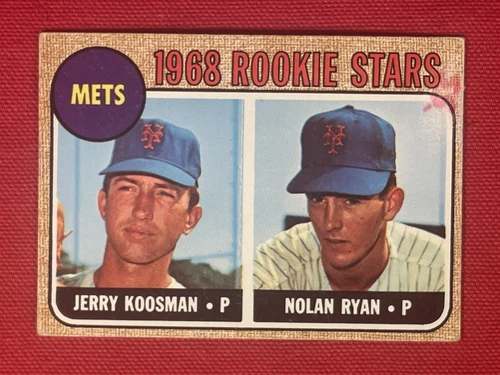 1968 Topps Rookie Stars Nolan Ryan Jerry Koosman #177 New York Mets Rookie Card