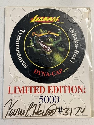 Rare Slammas Dyna-cap Tm 1993 Limited Edition with The Certificate Authenticity