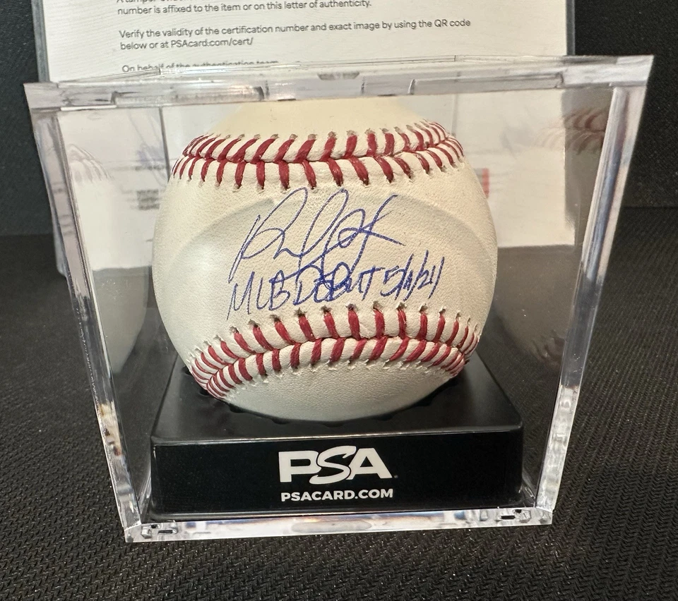 Paul Skenes Rookie Signed & Inscribed MLB Baseball PSA Graded LOA - Image 2 of 4