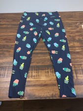 LuLaRoe Leggings Size TC2 Cactus Succulents Navy Blue