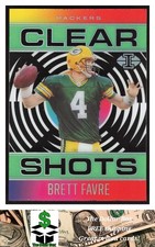 2020 Panini Illusions Clear Shots Emerald #12 Brett Favre - Green Bay Packers