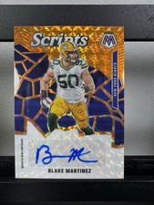 2020 Panini Mosaic Scripts Prizm Autograph Blake Martinez S15 New York Giants