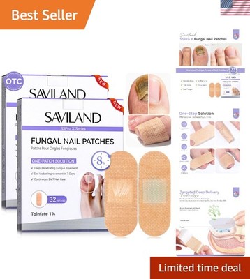 64 Pcs Extra Strength Fungal Nail Patches   Overnight Repair with 1% Tolnaftate