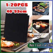20x BBQ Grill Mat Non Stick Reusable Baking Mats for Outdoor BBQ Cooking Sheets