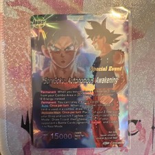 Son Goku Autonomous Awakening EVENT STAMP Foil Dragon Ball Super Card Game | NM