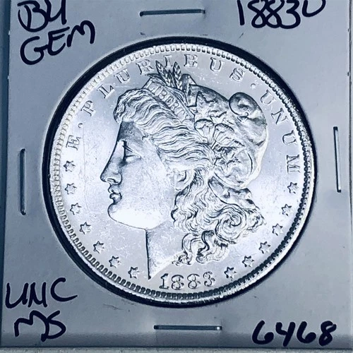 1883 O BU GEM MORGAN SILVER DOLLAR UNC MS+++ U.S. MINT RARE COIN 6468