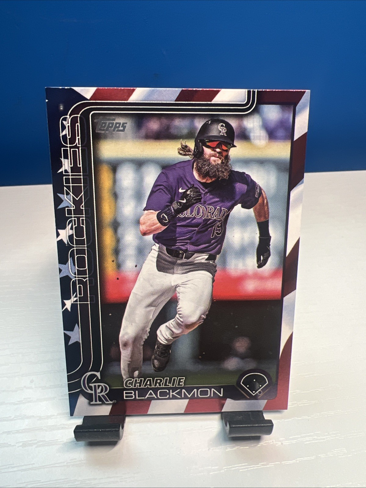 2025 Topps - Charlie Blackmon Independence Day Parallel /76 πΊπΈπ₯
