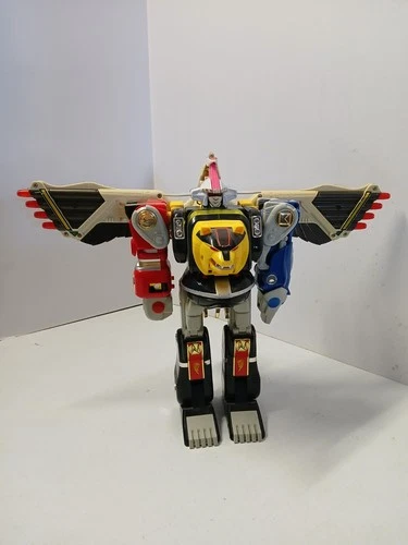 Vtg 1995 Bandai MMPR Power Rangers Deluxe Ninja Megazord Falconzord - No Weapons