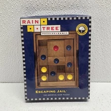 Vintage Rain Tree Puzzle Game Escaping Jail Medieval Wood Slide Puzzle - New! 