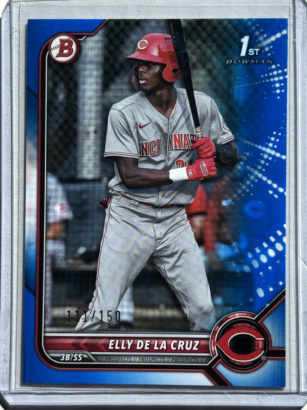 2022 Bowman ELLY DE LA CRUZ 1st Bowman Blue Parallel /150 #BP-50