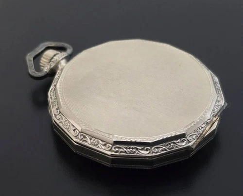 Watchmaker's Estate Gorgeous N.O.S. Deco Illinois Tivoli 12s Pocket Watch Case