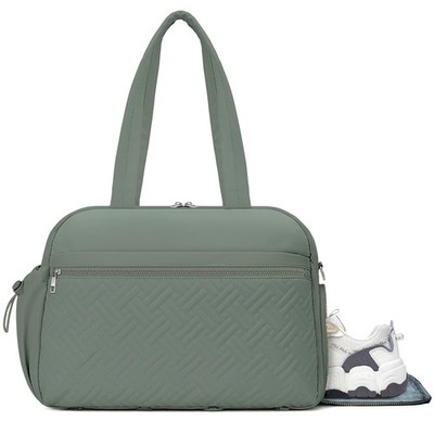 Gym Bag for Women, Lightweight Workout Duffle Bag with Shoe & Wet Separation ...