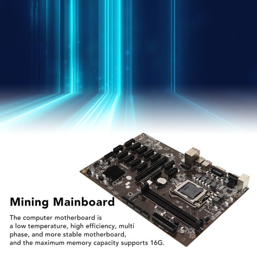 Mining Mainboard Support 12 PCIE Ports 2 DDR4 DIMM LGA1151 4 SATA3.0 Maximum SAL - Photo 7/22