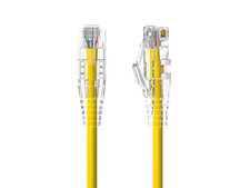 10ft Slim Cat6 28AWG UTP Ethernet Network Patch Cable Snagless, Yellow