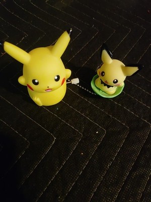 Import Pikachu Pulling Pichu Toy Excellent Condition