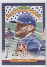 2020 Panini Donruss Diamond Kings Independence Day Lance Lynn #21 x5u