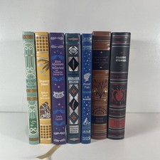 LOT of 7 Barnes and Noble Leather-bound Rainb...