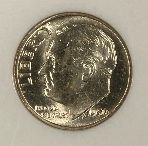 1950 Rosevelt Dime. .10. NGC MS66W . Scarce W Designation